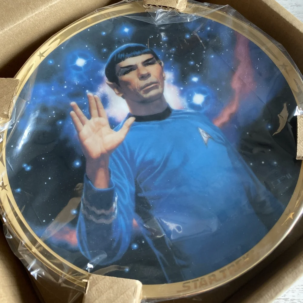 Vintage 1991 Star Trek Spock 25th Anniversary Hamilton Plate COA